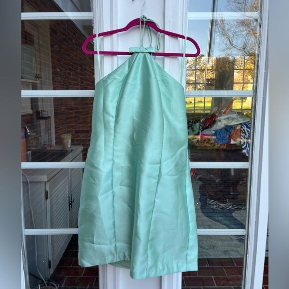 Anthropologie Hutch Bow Halter Slim Mini Dress NWT - Picture 7 of 11